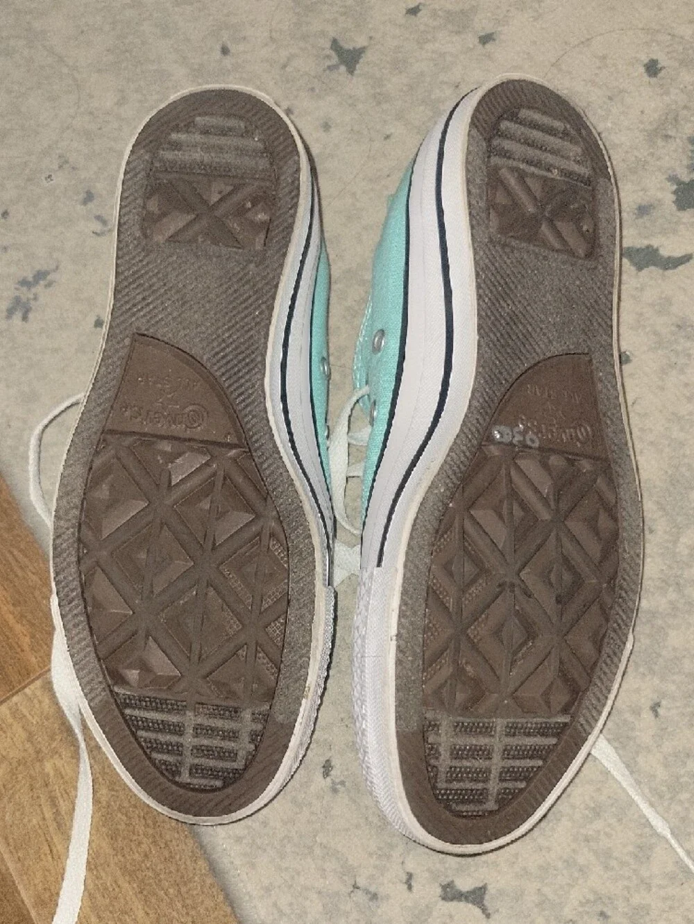 Converse Aruba Blue Low-Top Canvas Sneakers with White Accents - Picture 3 of 4